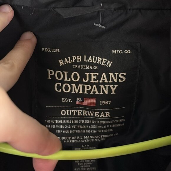 Polo Jeans co Ralph Lauren outerwear vtg red‎ down jacket - Picture 2 of 7